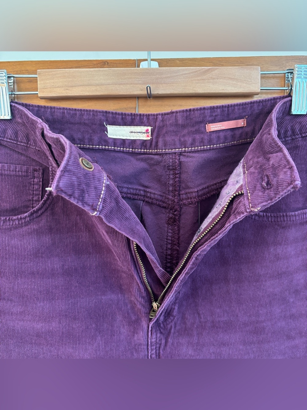 Pilcro Corduroy wide leg pants, Size 30 - Picture 5 of 9